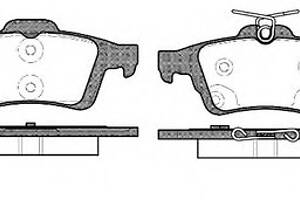 Гальмівні колодки зад. FORD FOCUS/GRAND C-MAX/MAZDA 3/5/ VOLVO C30/C70/V40