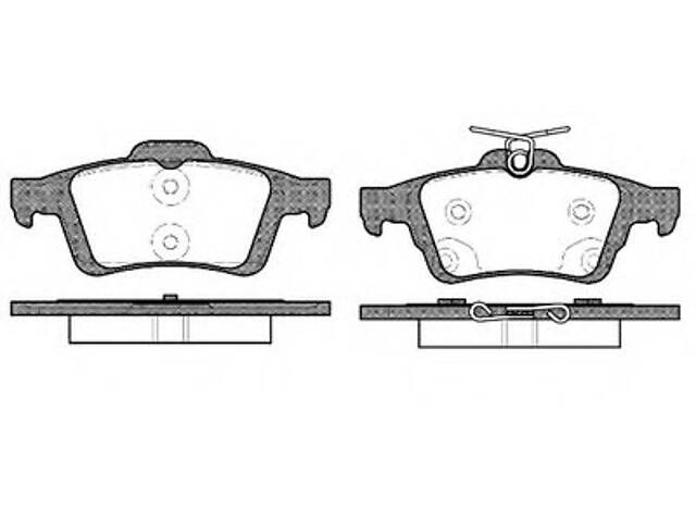 Гальмівні колодки зад. FORD FOCUS/GRAND C-MAX/MAZDA 3/5/ VOLVO C30/C70/V40