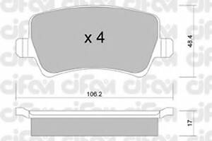 Гальмівні колодки зад. Ford Galaxy/S-Max 06-15 (TRW)