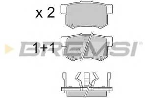 Гальмівні колодки зад. Honda Accord VIII/CR-V 01-06 08- (akebono)