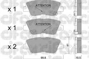 Гальмівні колодки зад. Hyundai i30/i40 11-/Kia Cee'd 12- (akebono)