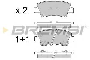 Гальмівні колодки зад. Hyundai i30/i40 11-/Kia Ceed 12- (akebono)