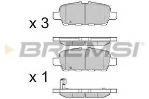 Гальмівні колодки зад. Juke/Leaf/X-Trail/Grand Vitara II 05- (39x105,5x14,2)