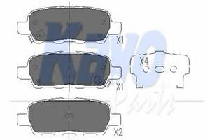 Тормозные колодки зад. Juke/X-Trail/Qashqai 01-