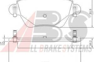 тормозные колодки зад. Kangoo 4x4/Mondeo III 01- (Bosch)