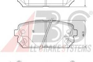 Гальмівні колодки зад. KIA Carens 07