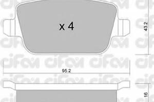 Гальмівні колодки зад. Kuga 08-/Mondeo 07- (TRW)