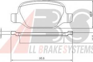 Гальмівні колодки зад. Linea/GT/147/156/Lybra 97-