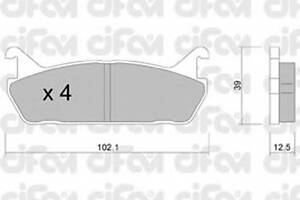 тормозные колодки зад. Mazda 323/626 94-04 (akebono)