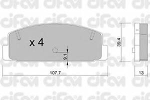 Гальмівні колодки зад. Mazda 323/626 94-04 (akebono)