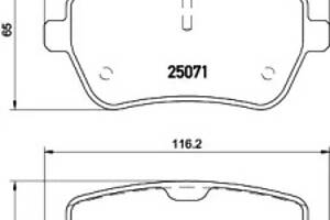 Гальмівні колодки зад. MB (C217), S (W222, V222, X222), SL (R231) 2.1DH-4.7 01.12-