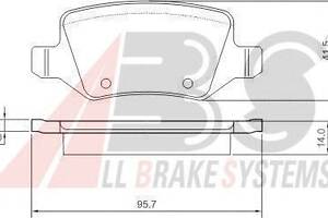 тормозные колодки зад. MB A-class (W168/W169) 97-12 (TRW)