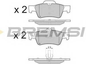 Тормозные колодки зад. MB ES-класс (W211W212W220W221) 99- BREMSI BP3088 на MERCEDES-BENZ S-CLASS седан (W220)