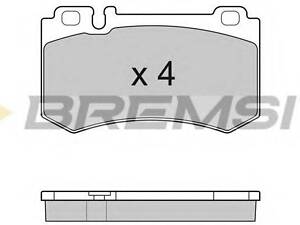 Гальмівні колодки зад. MB W211W220 01-08 (brembo) (111,5x63,9x15,8) BREMSI BP3164 на MERCEDES-BENZ CL-CLASS купе (C215)