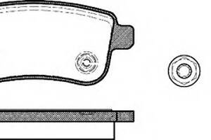 Гальмівні колодки зад. Megane III/Fluence 08-