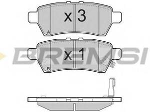 Гальмівні колодки зад. Nissan Pathfinder 05- (Tokico) BREMSI BP3257 на NISSAN ARMADA (R51)