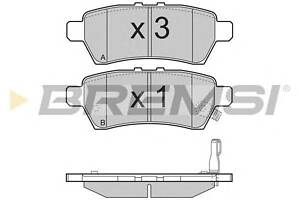 Тормозные колодки зад. Nissan Pathfinder 05- (Tokico)