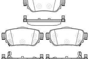 Гальмівні колодки зад. Nissan X-Trail/Qashqai II 13- (TRW)