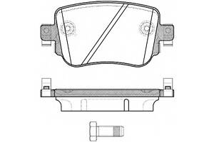 Гальмівні колодки зад. Octavia III/Sharan/Audi Q3 12- (TRW)