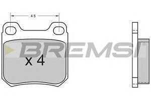 тормозные колодки зад. Opel Vectra B/Omega B 94-03 (ATE)