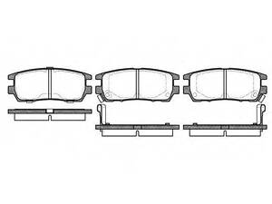 Гальмівні колодки зад. Pajero II 94- (107.8*43.8*14) WOKING P505302 на MITSUBISHI SHOGUN II Вездеход открытый (V2_W, V4_