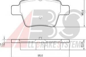 Гальмівні колодки зад. Peugeot 207/307/Citroen C4 06- (Bosch)