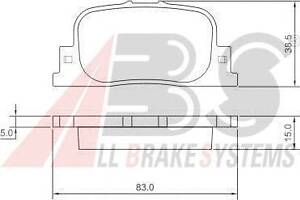 Тормозные колодки зад. Prius/Avalon/Mark/Camry 96-09