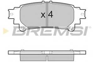 Гальмівні колодки зад. Prius/Lexus GS/IS 09- (Akebono)