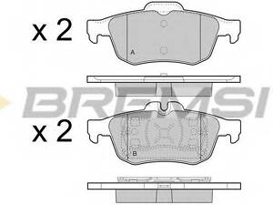 Гальмівні колодки зад. Renault Latitude 11- (ATE) (123,1x50,6x16,9) BREMSI BP3468 на RENAULT LATITUDE (L70_)