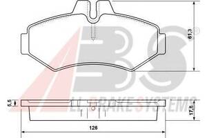 Гальмівні колодки зад. Sprinter 311-316 00-06 (Bosch)