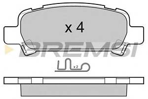 Тормозные колодки зад. Subaru Impreza 94-/Forester 97-08 (акебоно)