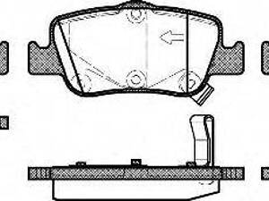 Тормозные колодки зад. Toyota Auris 07-12Corolla 13-(bosch) WOKING P1256302 на TOYOTA BLADE (NRE15_, ZZE15_, ADE15_, ZR