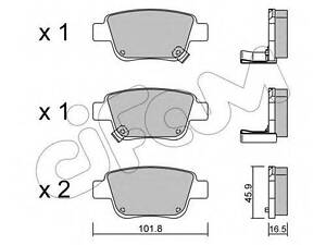 Тормозные колодки зад. Toyota Avensis 00-08 (Bosch) CIFAM 8224510 TOYOTA ESTIMA III (AHR5_, ACR5_, GSR5_)