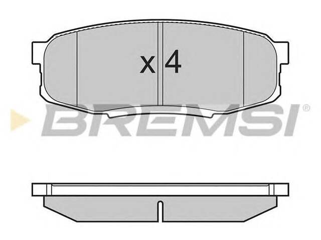 Гальмівні колодки зад. Toyota Land Cruiser 08- (advics)