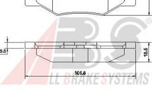 Тормозные колодки зад. Viano W639/W639 (03-21)