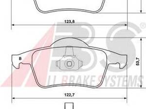 Гальмівні колодки зад. Volvo S60/S80/V70/XC70 95-10 (ATE)