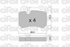 Гальмівні колодки зад. VW Touareg 02-10 (brembo)