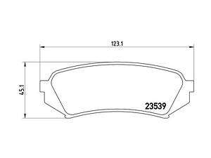 Гальмівні колодки задні BREMBO P83049 BREMBO P83049