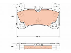 Гальмівні колодки задні TRW GDB1775 TRW GDB1775