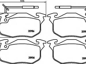 Тормозные колодки пер. 205305309405ClioRapid 82-00 1.0-2.2 HELLA PAGID 8DB355018961 на RENAULT SUPER 5 (B/C40_)