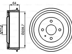 Тормозной барабан BOSCH 986477012