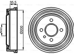 Тормозной барабан BOSCH 986477021