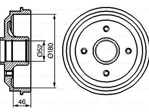 Гальмівний барабан BOSCH 986477116