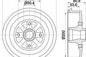 Тормозной барабан BOSCH 986477217 на ZAZ LANOS PICK-UP