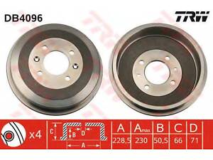 Гальмівний барабан CITROENPEUGEOT BerlingoPartner &gt &gt 08 TRW DB4096 на PEUGEOT 305 Mk II (581M)