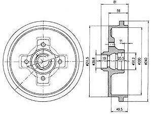 Тормозной барабан DELPHI BF310