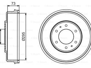 Гальмівний барабан MITSUBISHI L200/Pajero ''2.5-3.5 ''05>>