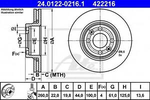 Тормозной диск ATE 24012202161 на DACIA LOGAN пикап (US_)