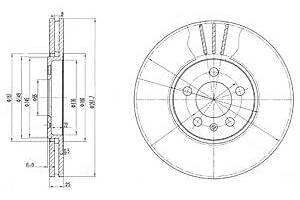 Гальмівний диск AUDI/VW 100/A4/A6/Passat ''F