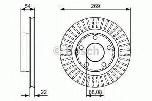 Тормозной диск BOSCH 0986479A42 на AUDI A6 Avant (4B5, C5)